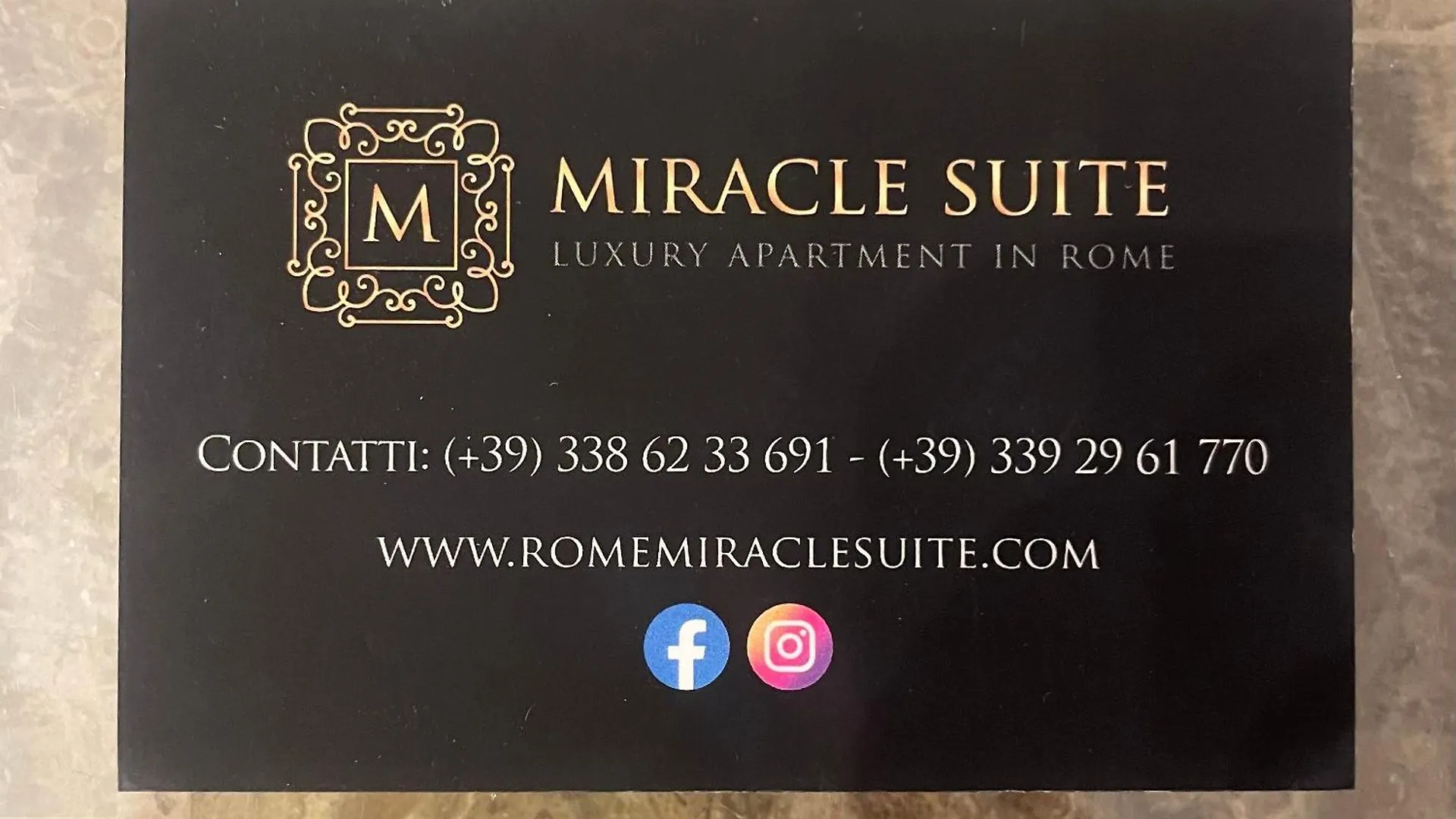 Corso Miracle Suite Rome Italy
